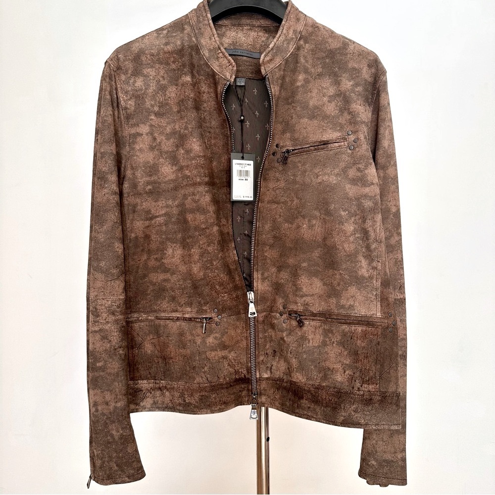 John Varvatos NWT sheep skin suede jacket US 40 / EU 50 orig:$1998 /List:$1350)